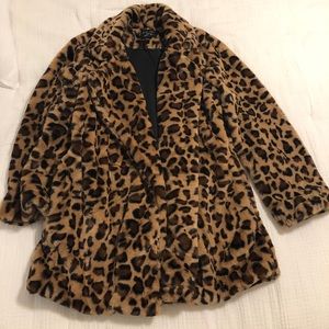 Leopard print coat